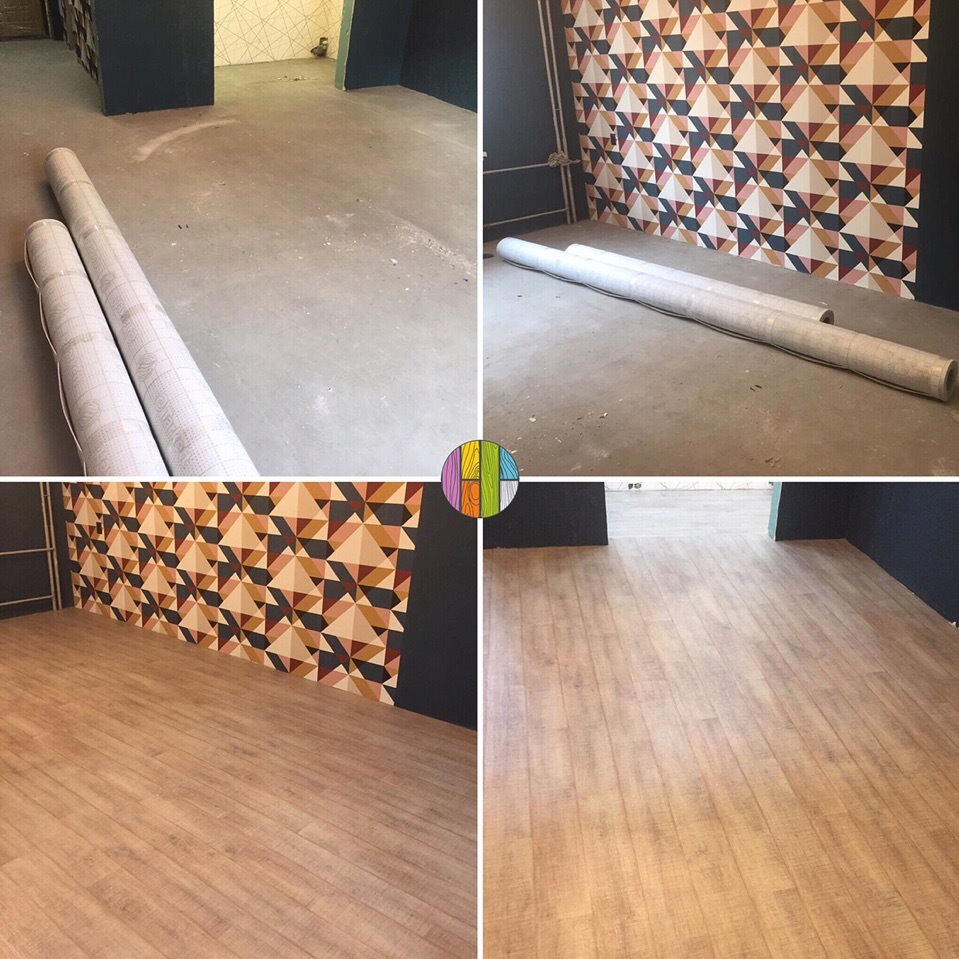 Монтаж линолеума 